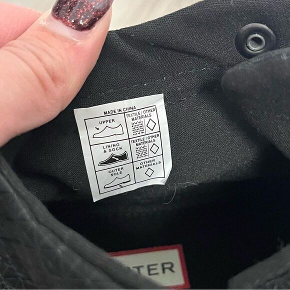 Hunter Boots Womens 9 Black Travel Explorer Lace-up Commando Water Resistant NWT - Picture 5 of 8